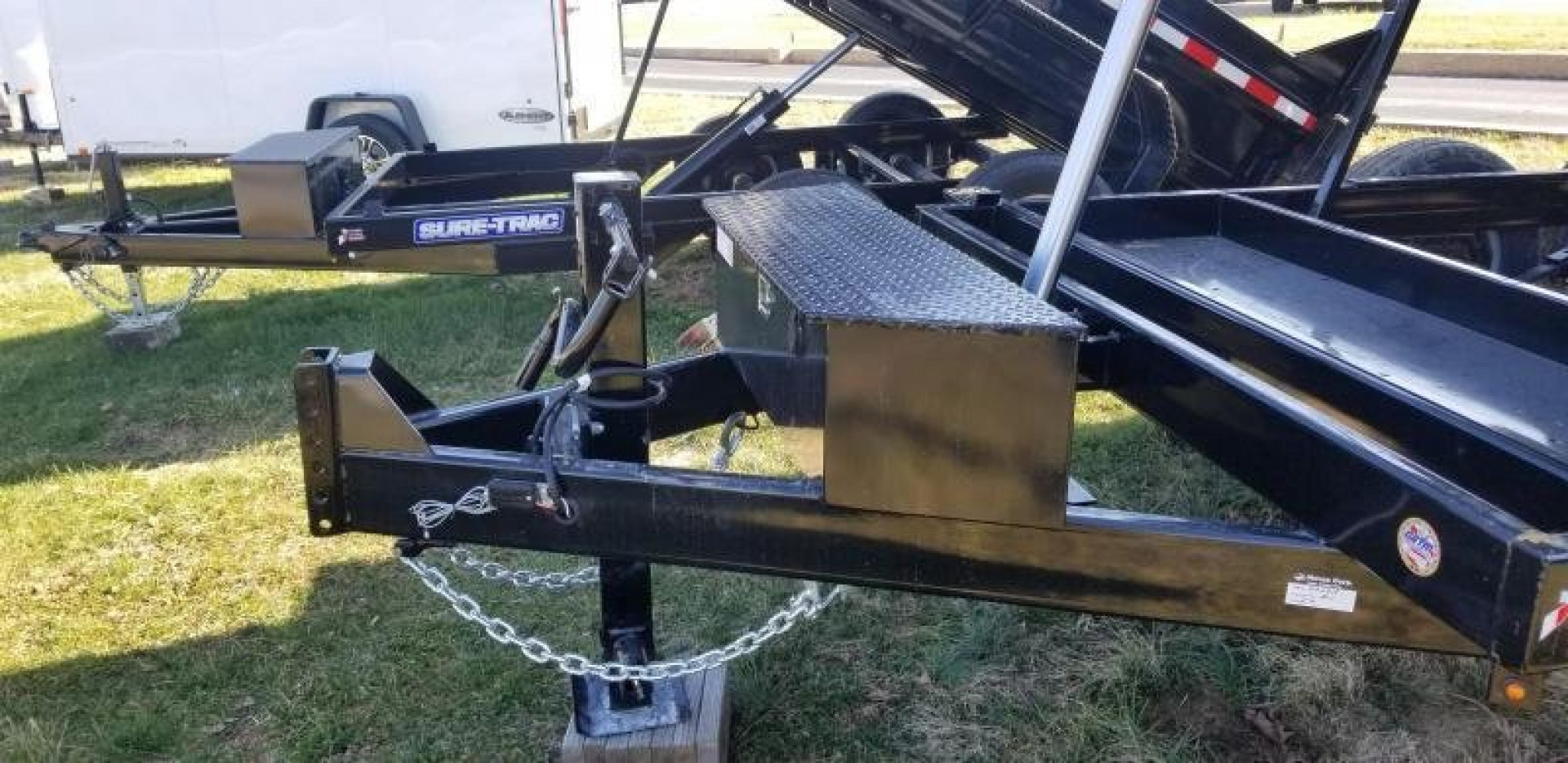 New SALE***7 x 12 Sure-Trac Low-Pro Telescopic 4ft High Side Dump Trailer 14k