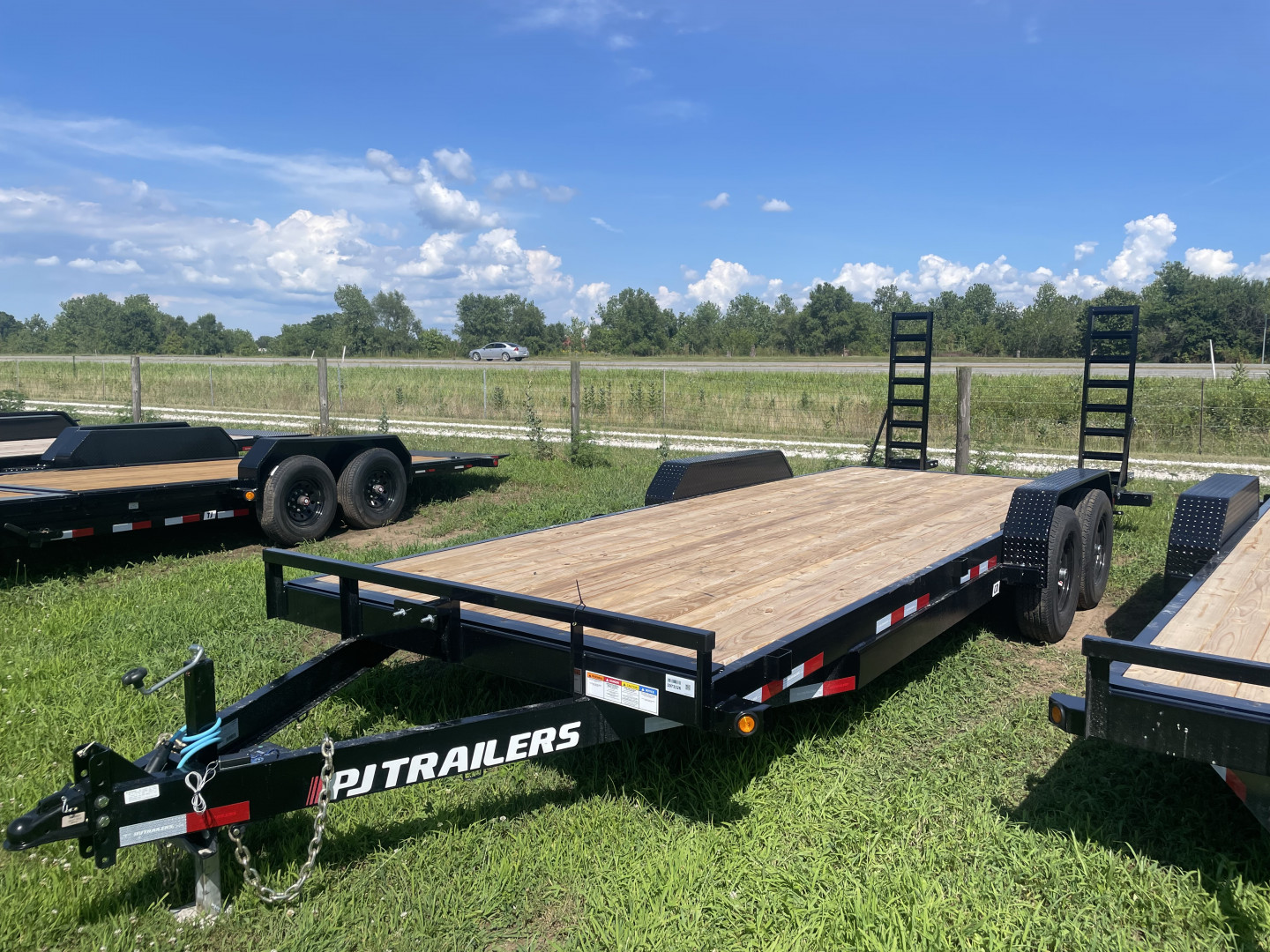 New 2026 PJ Trailers PJ EQUIPMENT HAULER (C6) 14K 22'X6" W/ FOLD UP RAMPS Equipment Trailer