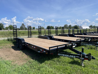 New 2026 PJ Trailers PJ EQUIPMENT HAULER (C6) 14K 22'X6  W/ FOLD UP RAMPS Equipment Trailer