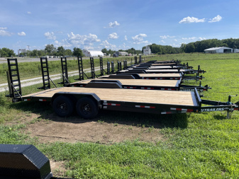 New 2026 PJ Trailers PJ EQUIPMENT HAULER (C6) 14K 22'X6" W/ FOLD UP RAMPS Equipment Trailer