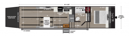 New ATC PLA 700 - 3618 Aluminum Gooseneck Toy Hauler