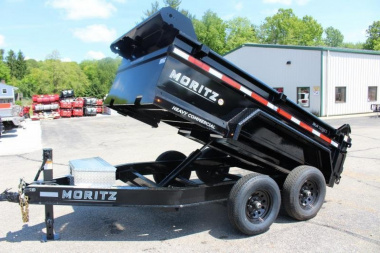 New 2025 Moritz 6' 2" x 10' Heavy Commercial DLH Series Dump Trailer - 9950# GVW