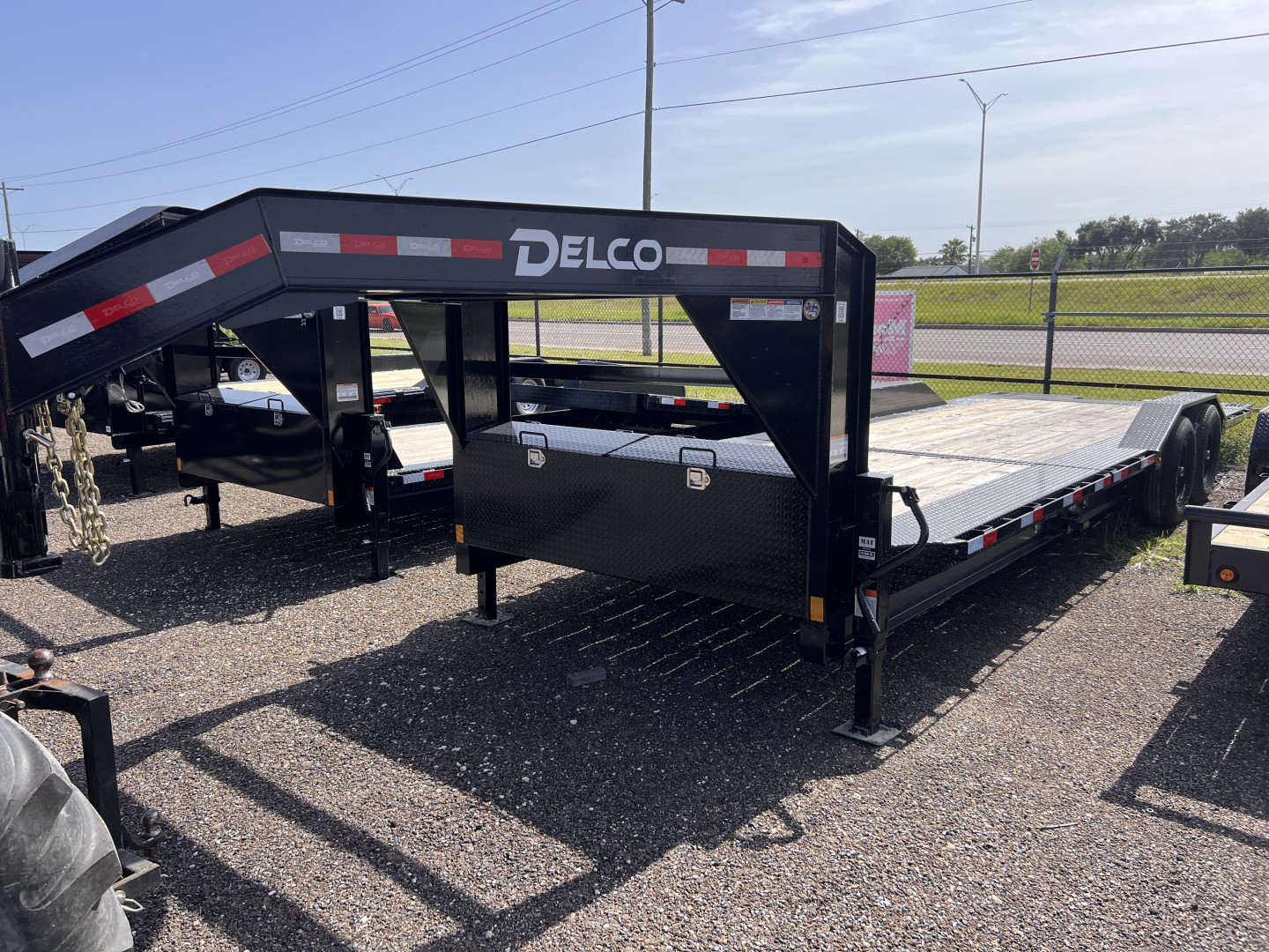 New 2026 Delco Trailers 102x24ft Gooseneck Tilt Equipment Trailer