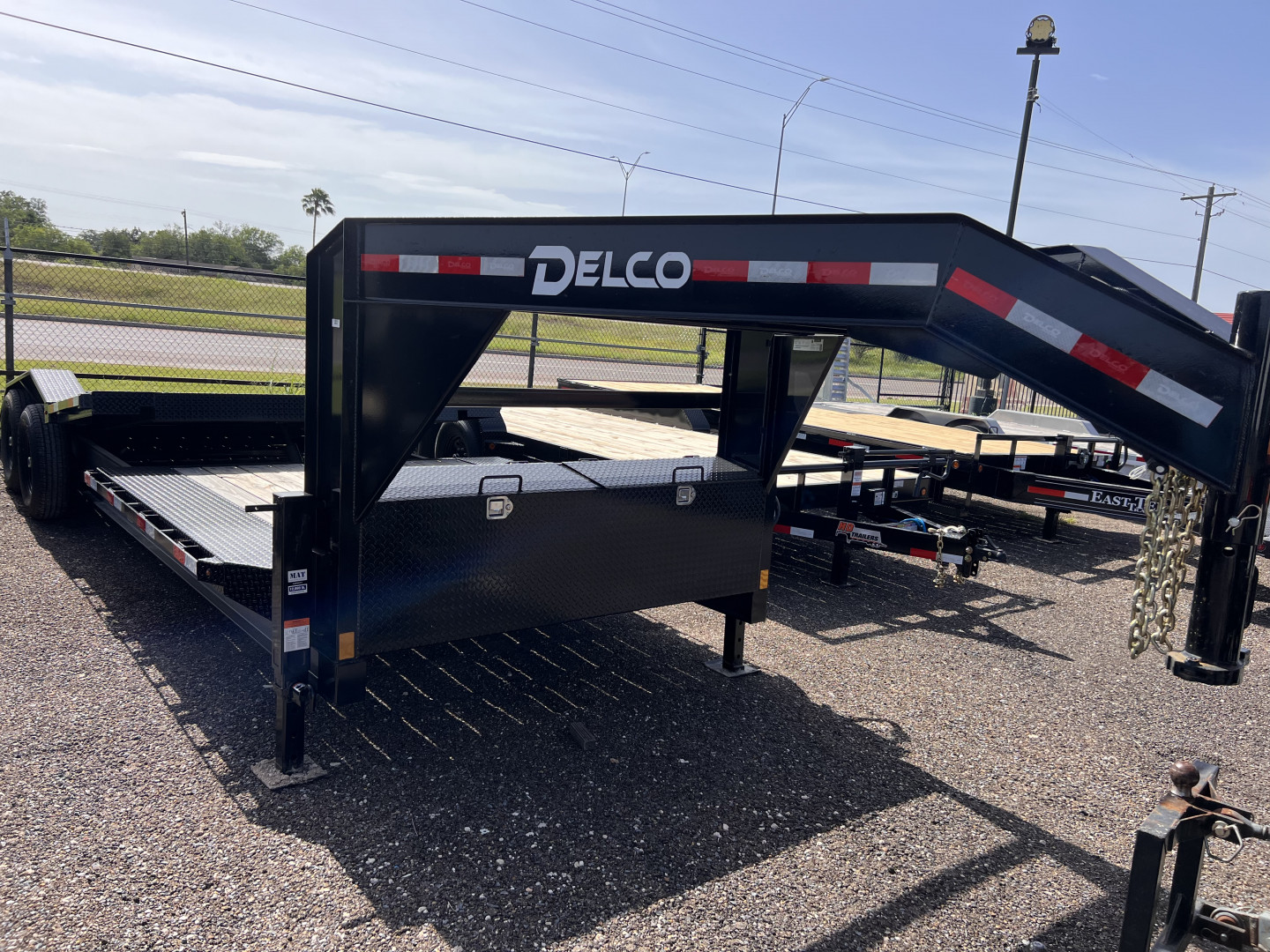 New 2026 Delco Trailers 102x24ft Gooseneck Tilt Equipment Trailer