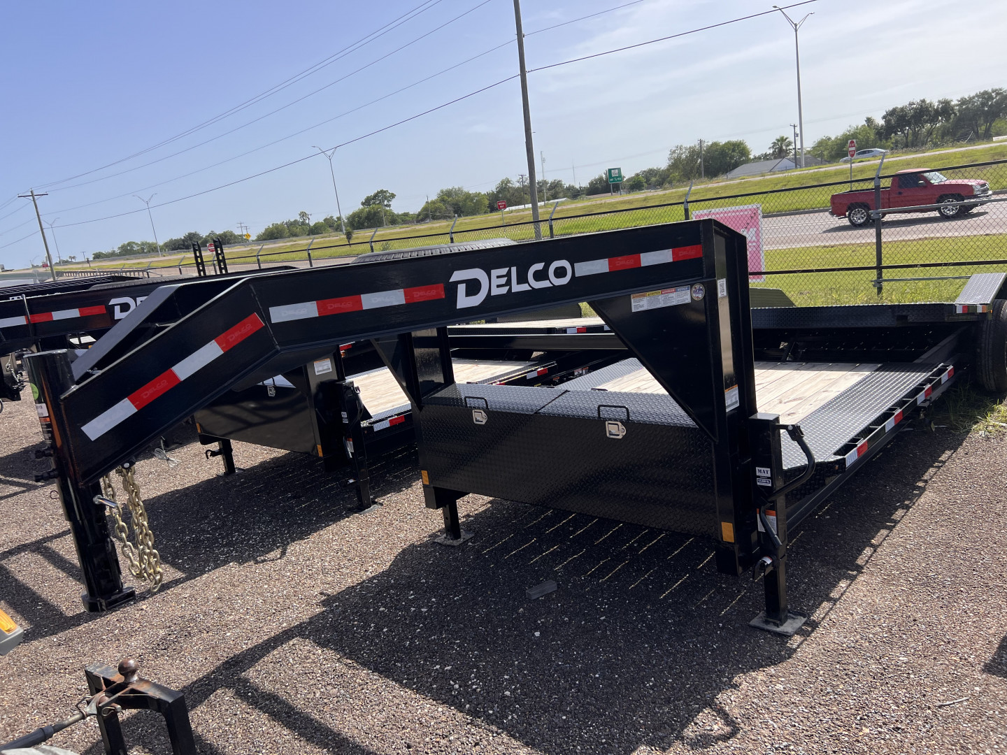 New 2026 Delco Trailers 102x24ft Gooseneck Tilt Equipment Trailer
