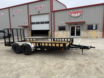 2026 PJ 83"x16' Tandem Axle Utility Trailer - UL