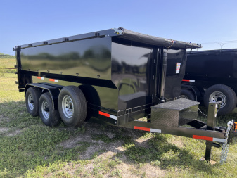 New 2025 Texas Pride Trailers 7x14ft Dump Trailer 16k 4ft walls