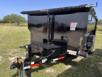 New 2025 Texas Pride Trailers 7x14ft Dump Trailer 16k 4ft walls