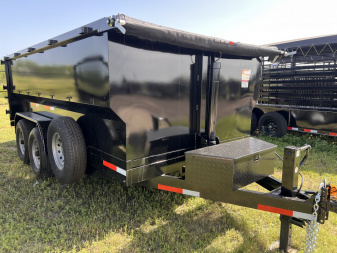 New 2025 Texas Pride Trailers 7x14ft W/4ft Dump Trailer 16k