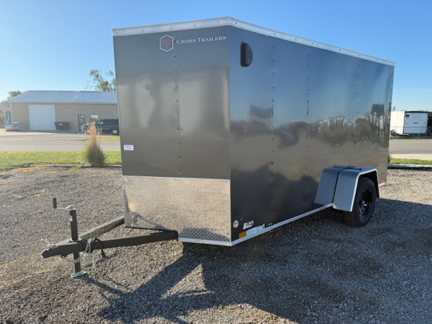 New 2026 Cross 6'x12' 3k Beta Series Flat Top V-Nose Enclosed Cargo Trailer