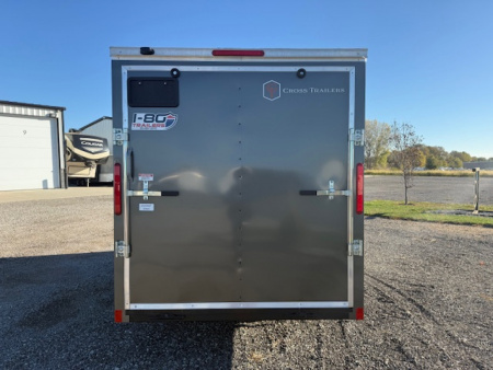 New 2026 Cross 6'x12' 3k Beta Series Flat Top V-Nose Enclosed Cargo Trailer