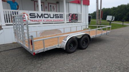 New 2026 Legend 7x18 Open Deluxe Aluminum Utility Trailer