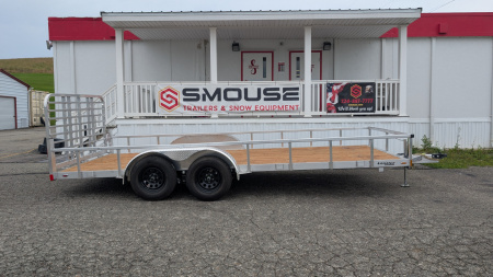 New 2026 Legend 7x18 Open Deluxe Aluminum Utility Trailer