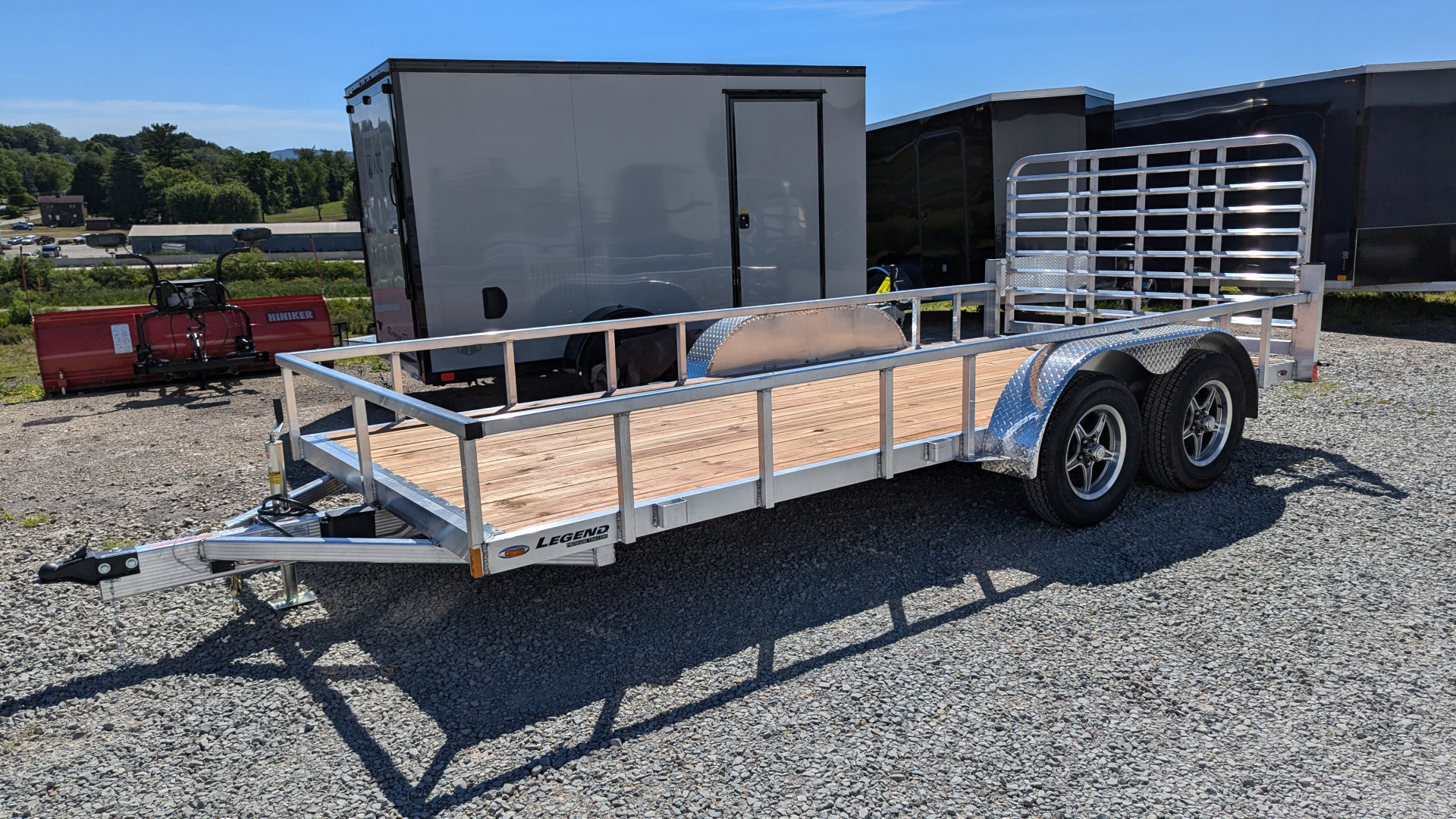 New 2026 Legend 7x18 Open Deluxe Aluminum Utility Trailer