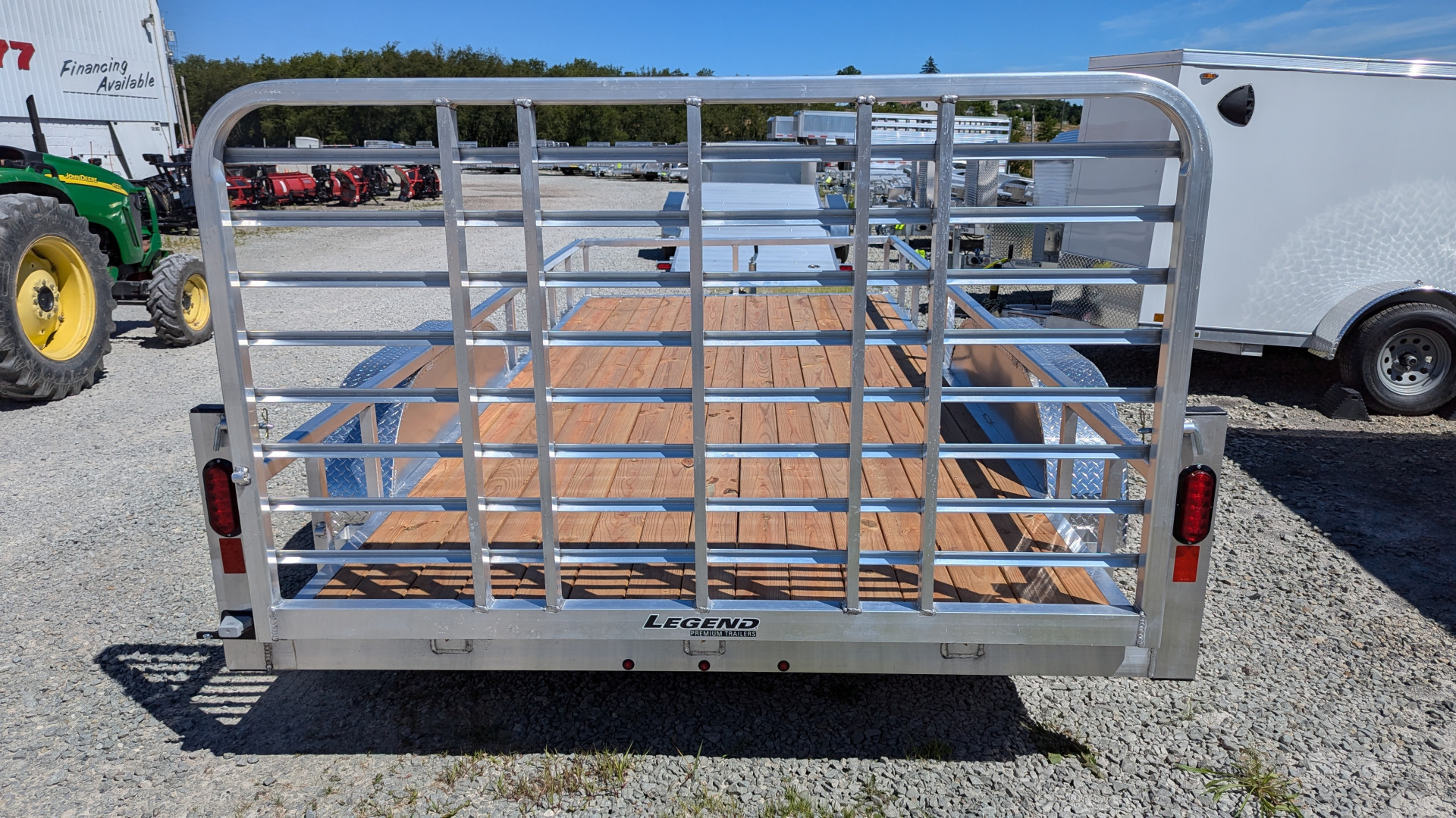 New 2026 Legend 7x18 Open Deluxe Aluminum Utility Trailer