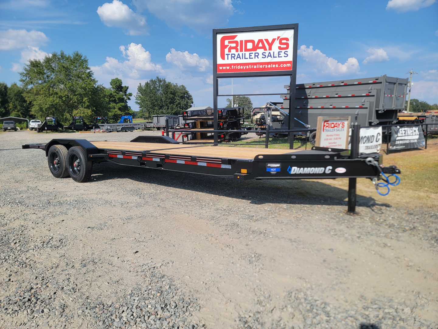 New 2026 Diamond C Trailers HDT210 24' x 82" Tilt Trailer Pacesetter Edition Equipment Trailer