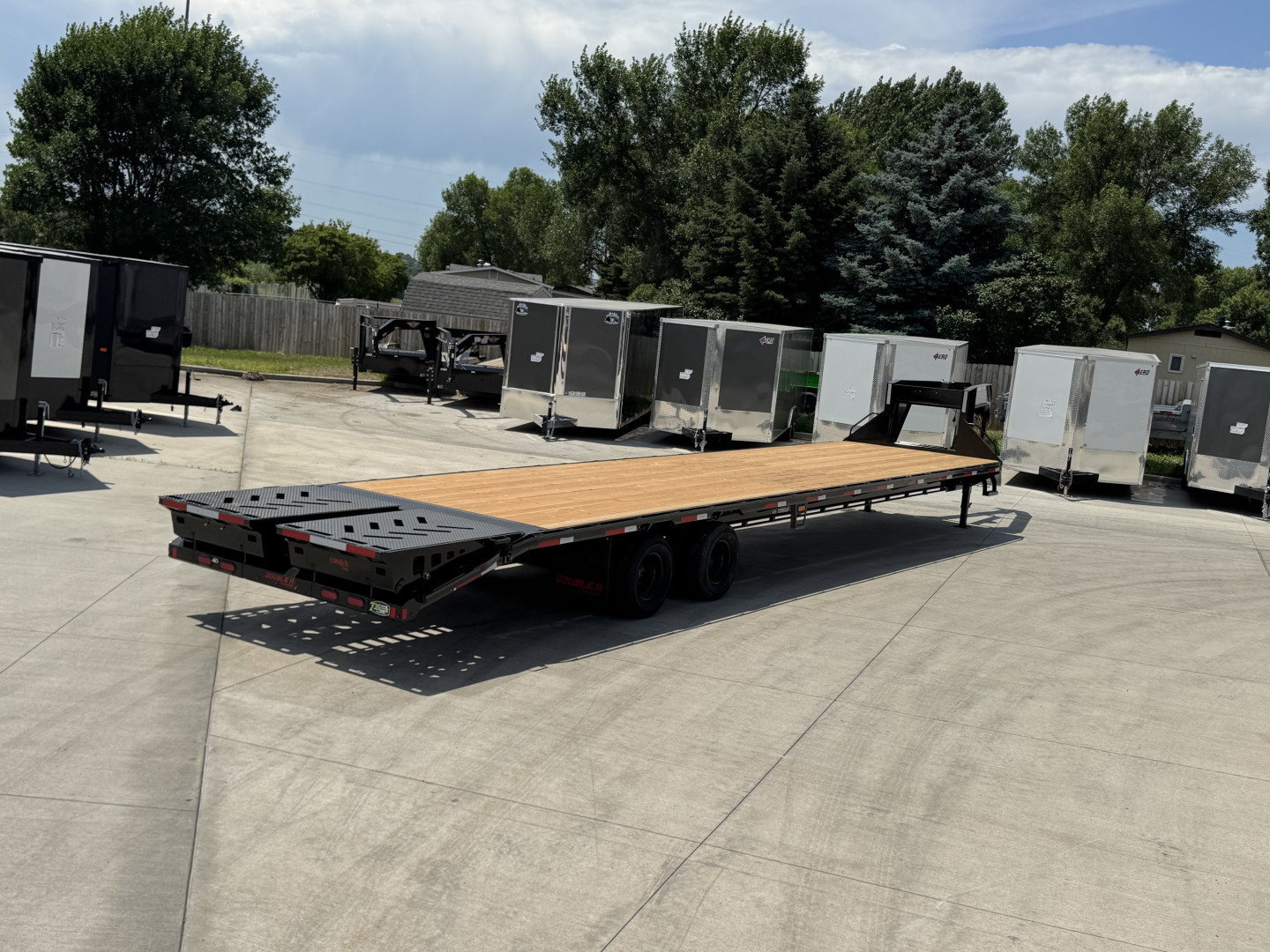 New 2026 Double A 40’ Gooseneck Deckover 35’ plus 5’ x 102” with 2-10K tandem dual axles=25K