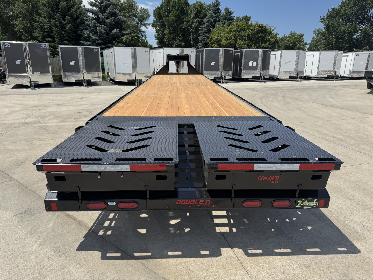 New 2026 Double A 40’ Gooseneck Deckover 35’ plus 5’ x 102” with 2-10K tandem dual axles=25K