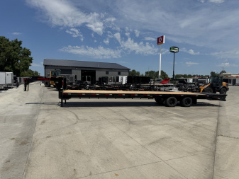 New 2026 Double A 40’ Gooseneck Deckover 35’ plus 5’ x 102” with 2-10K tandem dual axles=25K
