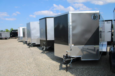 New 2025 Darkhorse Cargo 7X16 ENCLOSED TRAILER WITH REAR RAMP 48766 Cargo / Enclosed Trailer