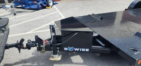 New 7 x 18 BWISE Hydraulic Tilt Equipment/ Car Hauler Trailer 10k