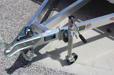 New 2025 H & H 6.10' x 12' Aluminum Utility Trailer - BiFold Ramp - Extruded Aluminum Deck - 2990# GVW