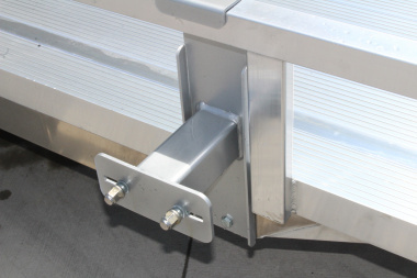 New 2025 H & H 6.10' x 12' Aluminum Utility Trailer - BiFold Ramp - Extruded Aluminum Deck - 2990# GVW