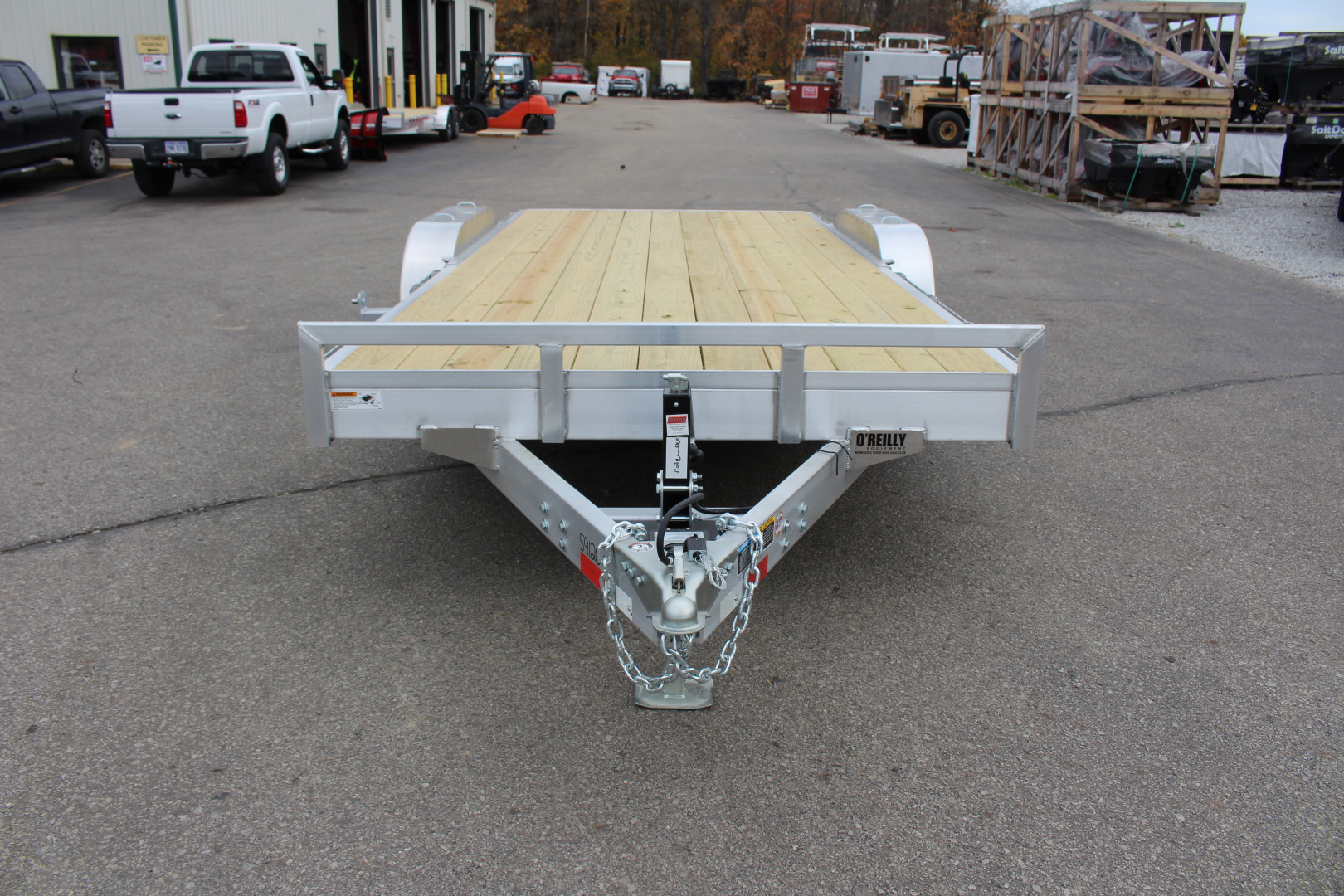New 2025 H & H Trailer 7' x 18' Heavy Duty Aluminum Car Hauler - Slide In Ramps - 9900# GVW