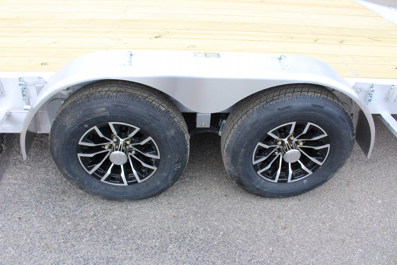 New 2025 H & H Trailer 7' x 18' Heavy Duty Aluminum Car Hauler - Slide In Ramps - 9900# GVW