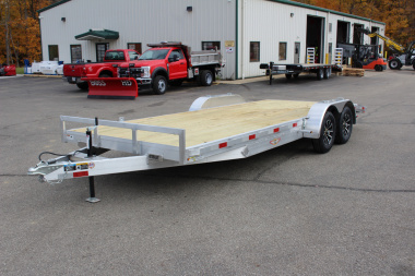 New 2025 H & H Trailer 7' x 20' Heavy Duty Aluminum Car Hauler - Slide In Ramps - 7000# GVW