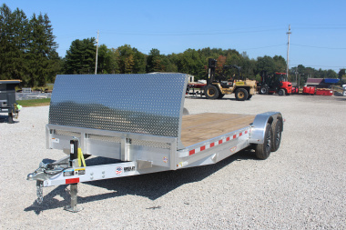 New 2025 H & H Trailer 7' x 20' Heavy Duty Aluminum Car Hauler - Slide In Ramps - 9900# GVW