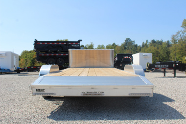 New 2025 H & H Trailer 7' x 20' Heavy Duty Aluminum Car Hauler - Slide In Ramps - 9900# GVW