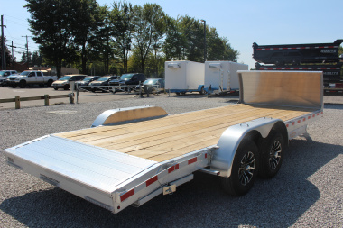 New 2025 H & H Trailer 7' x 20' Heavy Duty Aluminum Car Hauler - Slide In Ramps - 9900# GVW