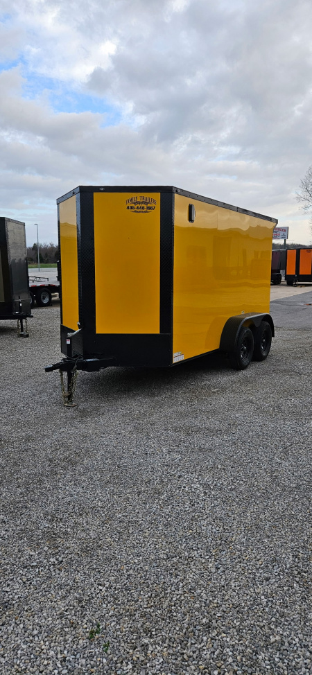 New 2025 FGT 6x12 Tandem Axle Cargo / Enclosed Trailer - BLACKOUT PACKAGE - SCREWLESS EXTERIOR - SPOILER