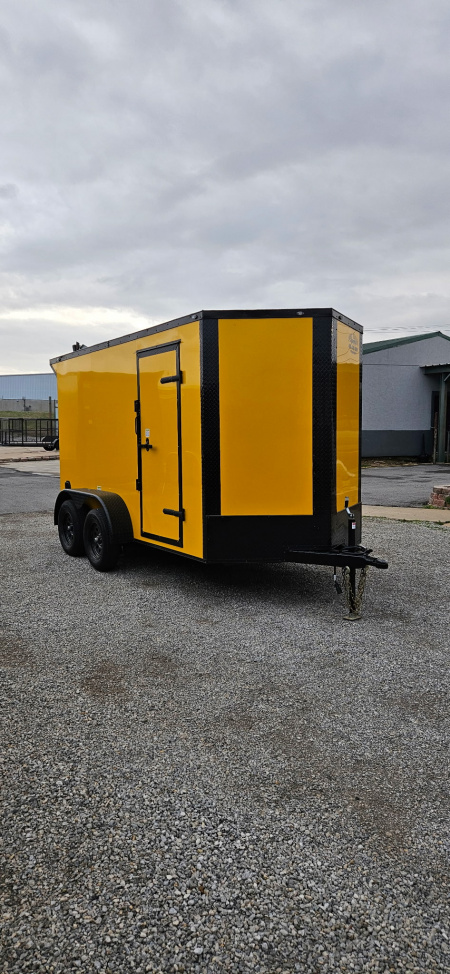New 2025 FGT 6x12 Tandem Axle Cargo / Enclosed Trailer - BLACKOUT PACKAGE - SCREWLESS EXTERIOR - SPOILER