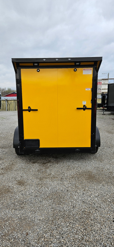 New 2025 FGT 6x12 Tandem Axle Cargo / Enclosed Trailer - BLACKOUT PACKAGE - SCREWLESS EXTERIOR - SPOILER