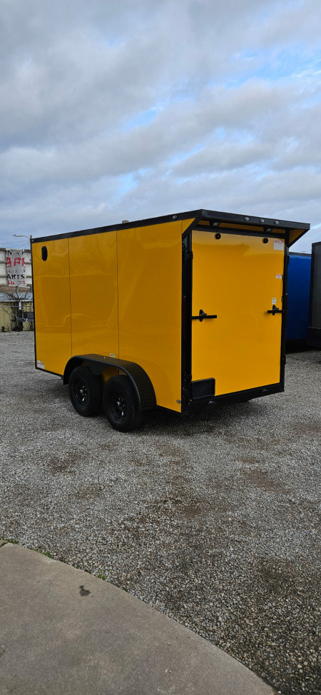 New 2025 FGT 6x12 Tandem Axle Cargo / Enclosed Trailer - BLACKOUT PACKAGE - SCREWLESS EXTERIOR - SPOILER