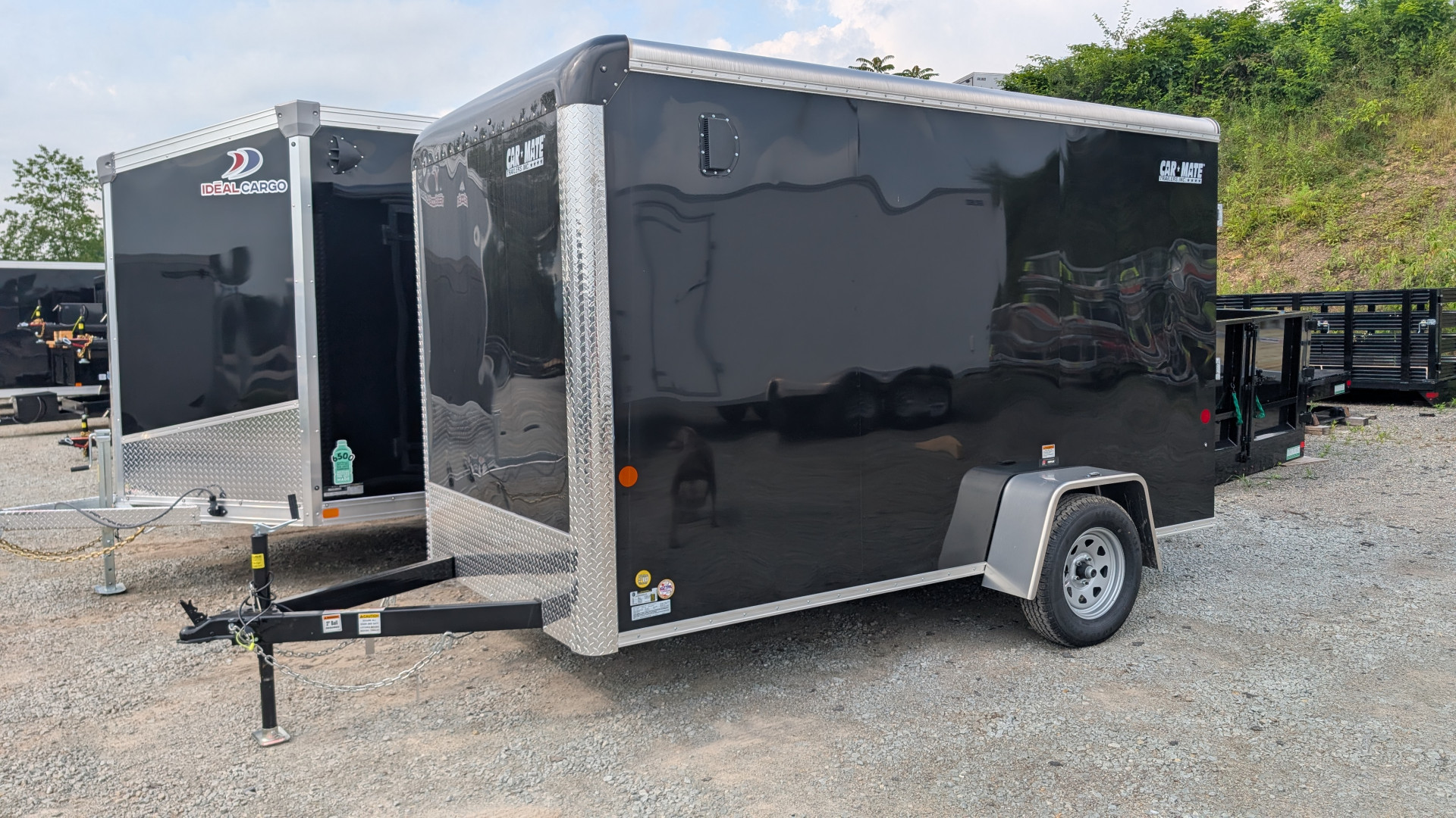 New NEW 2025 Car Mate 6x12 Custom Cargo Trailer w/ Ramp Door