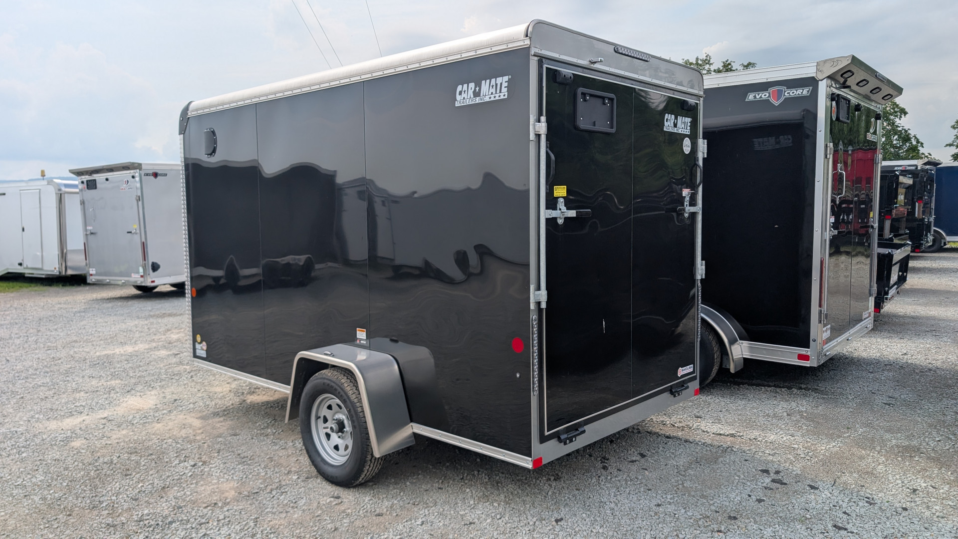 New NEW 2025 Car Mate 6x12 Custom Cargo Trailer w/ Ramp Door