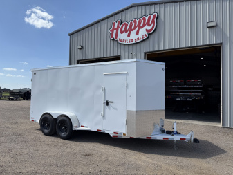 2025 Delco 6’8"x16’ BP Steel Enclosed Trailer – E7