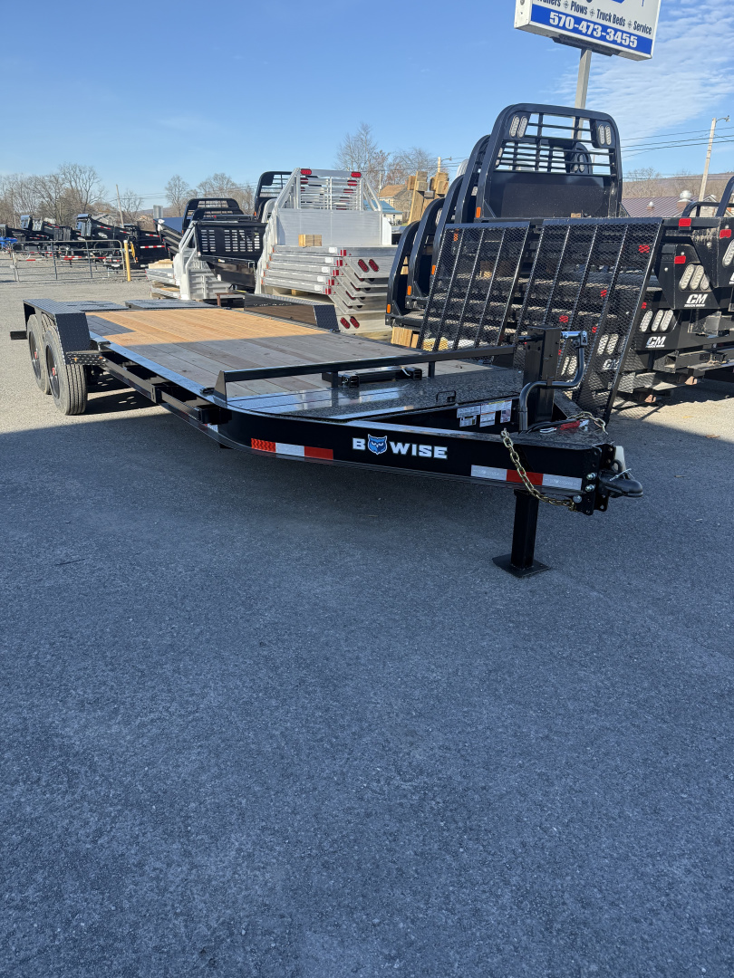 New 2026 BWISE 20' - 16K - Equipment Trailer - Full Width Ramps