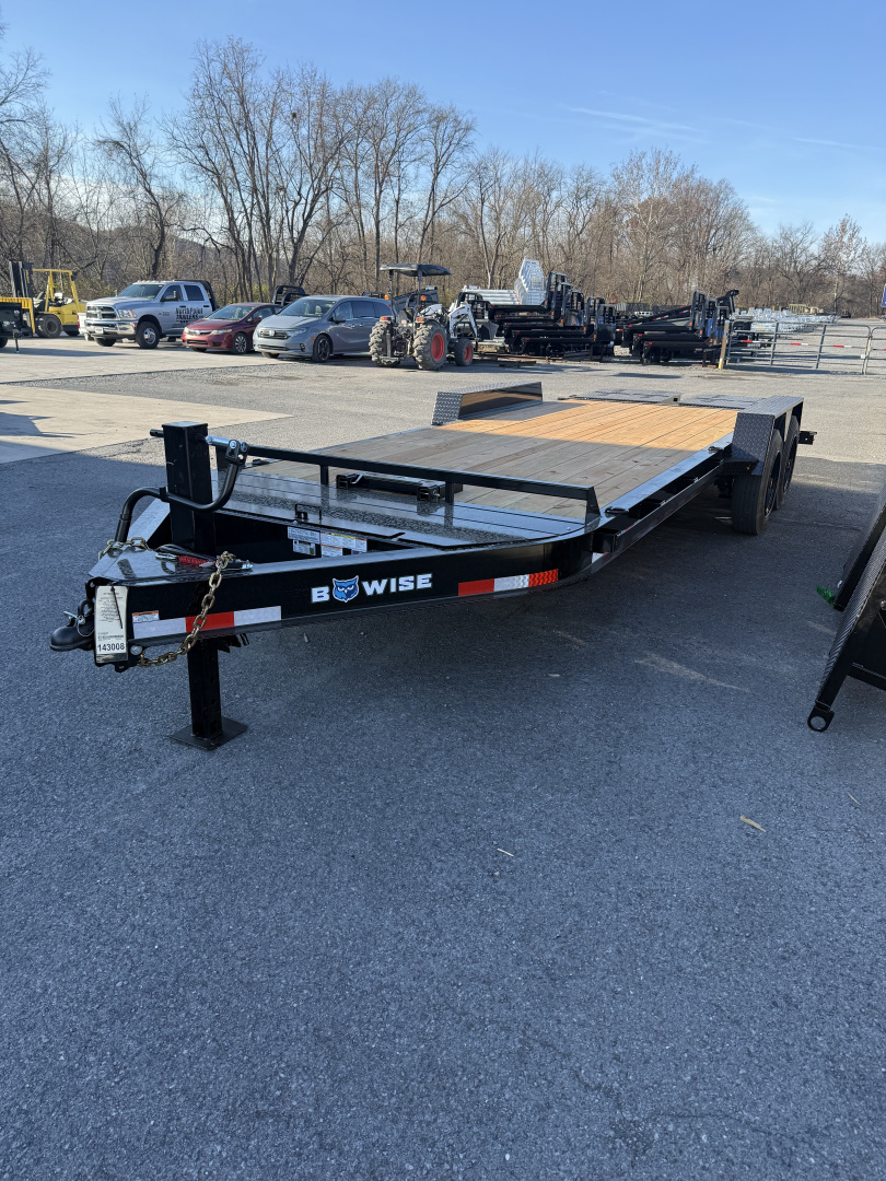 New 2026 BWISE 20' - 16K - Equipment Trailer - Full Width Ramps