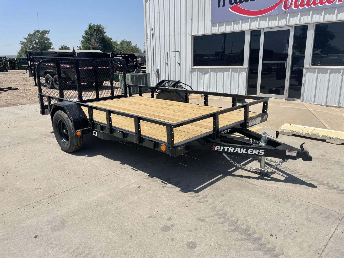 New 2025 PJ Trailers 83" x 12' U8121 Utility Trailer
