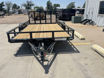 New 2025 PJ Trailers 83" x 12' U8121 Utility Trailer