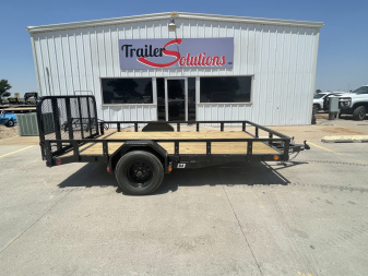 New 2025 PJ Trailers 83" x 12' U8121 Utility Trailer
