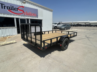 New 2025 PJ Trailers 83" x 12' U8121 Utility Trailer
