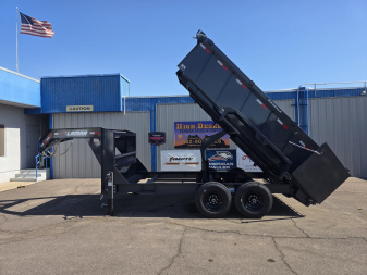 New 2026 Lamar Trailers DL 7x14x3- Gooseneck Dump Trailer