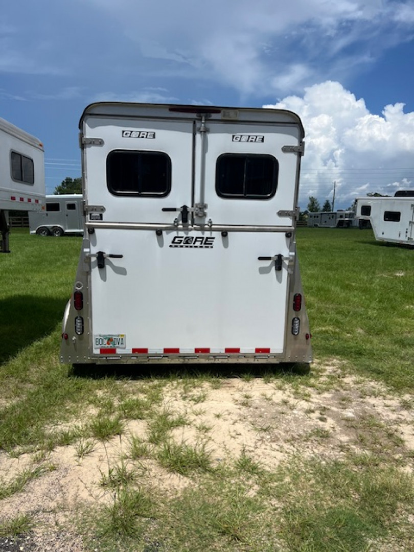 Used 2023 Gore Trailers 2 horse straight load w/side ramp Horse Trailer