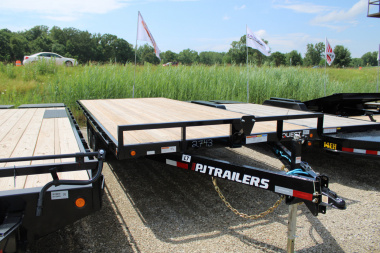 New 2025 PJ Trailers 20' L7 SR DECK OVER EQUIPMENT TRAILER WITH SLIDING RAMPS 48518 Equipment Trailer