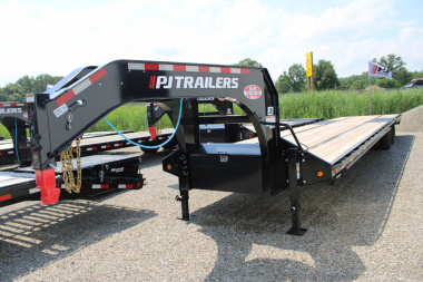 New 2026 PJ Trailers 40' 25K SR GOOSENECK EQUIPMENT TRAILER WITH SLIDING RAMPS 48336 Equipment Trailer
